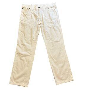 SALVATORE FERRAGAMO Men's Straight Leg Pants Size 52 In White